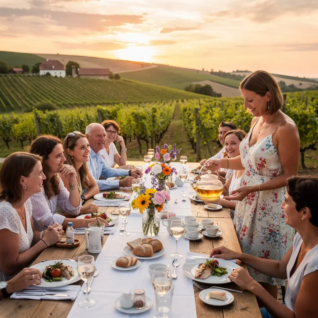 Teázás pillanata, ahol a gőzölgő tea aromája terjeng.