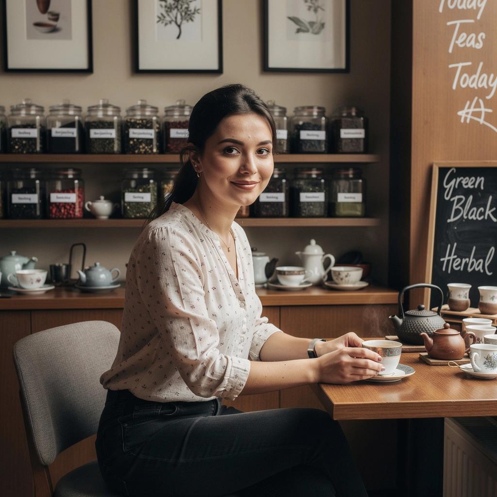 Friss, világos színű teáscsésze, amelyben a prémium bimbó tea látható.